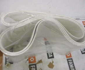 Манжета
Manschette EPDM 65±5 Shore A, hell
Abmessung:
Ø innen 635 mm, 178 mm hoch, 6 mm stark
geschäftet und geklebt, FDA konform
Toleranzen:
Stanzteile nach DIN 7715 T5 P2
Zuschnitte und zellige Materialien nach DIN 7715 T5
P3 mindestens aber +/- 0,5mm technico